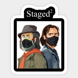 Staged2 - Michael Sheen and David Tennant Sticker